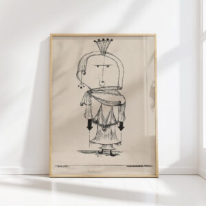 the witch with the comb 1922 paul klee high quality print