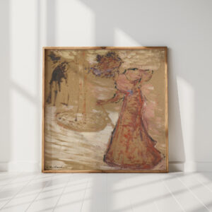 the woman in the public garden edouard vuillard high quality print