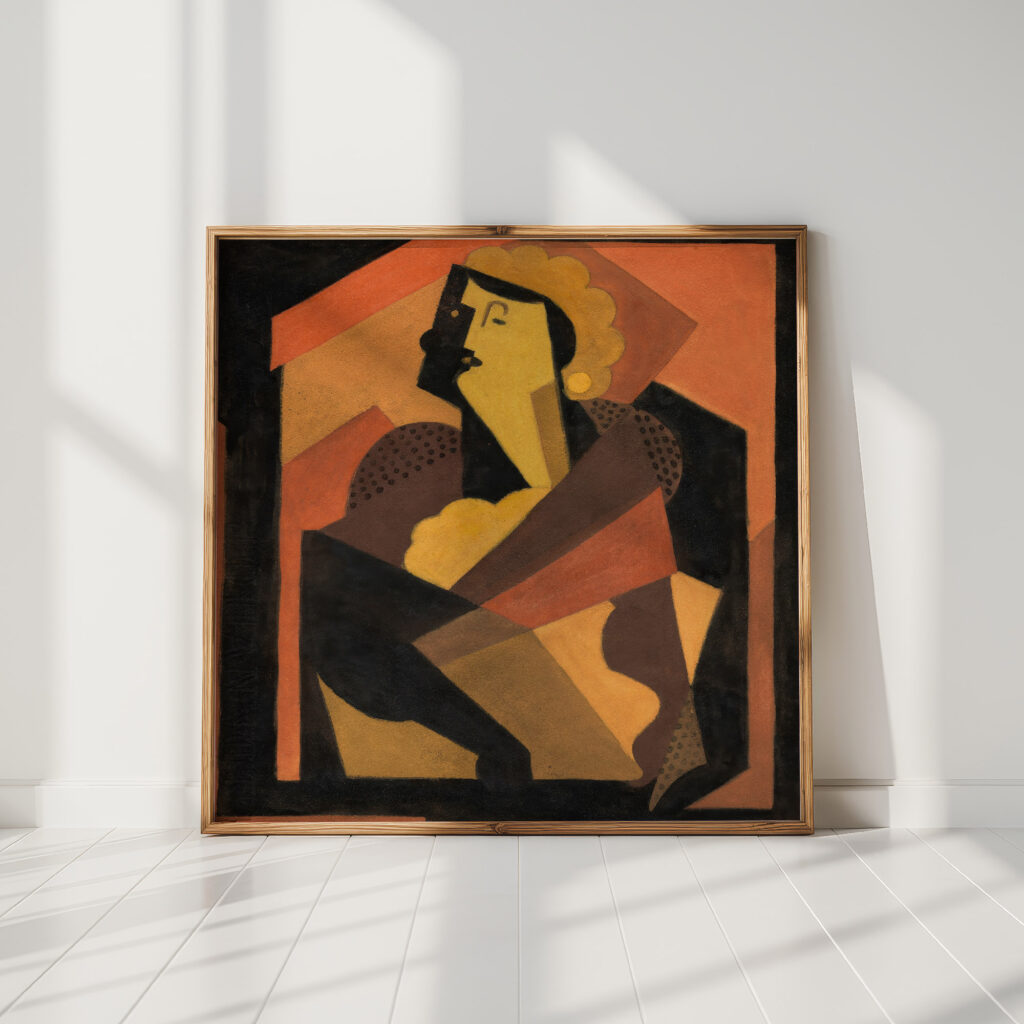 the woman with the black glove circa 1920 albert gleizes high quality print
