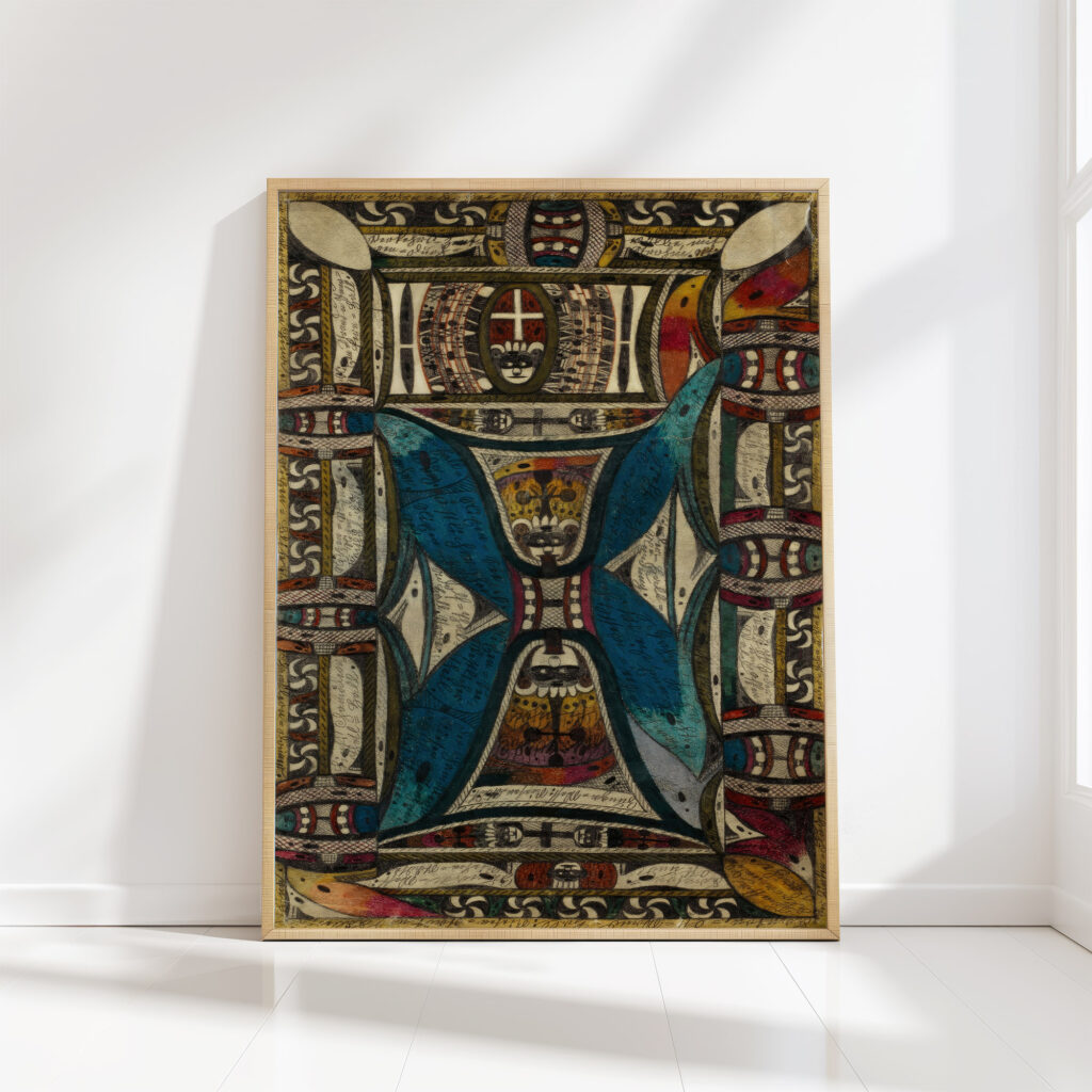 the zantrums bacher shows the plan of the two chinese half island giant cities zunga east and zunga west 1921 adolf wolfli high quality print