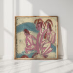 three bathers on stones fehmarn 1913 ernst ludwig kirchner high quality print