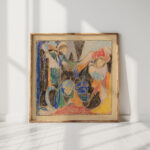 three figures in landscape 1920 adolf holzel high quality print