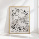 three horses 1925 leo gestel high quality print