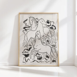 three horses 1925 leo gestel high quality print
