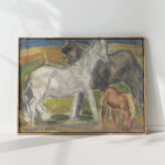three horses in a landscape 1918 leo gestel high quality print