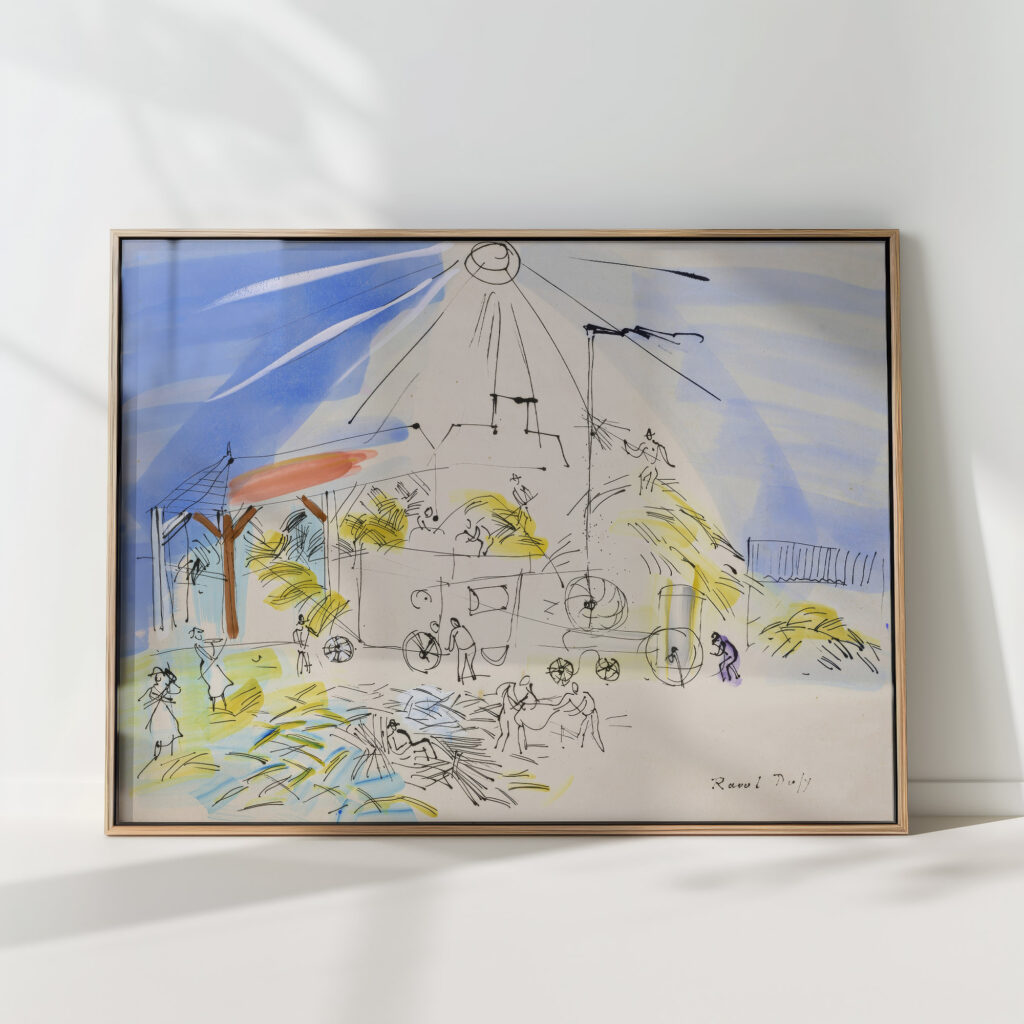 threshing in the sun 1943 raoul dufy high quality print