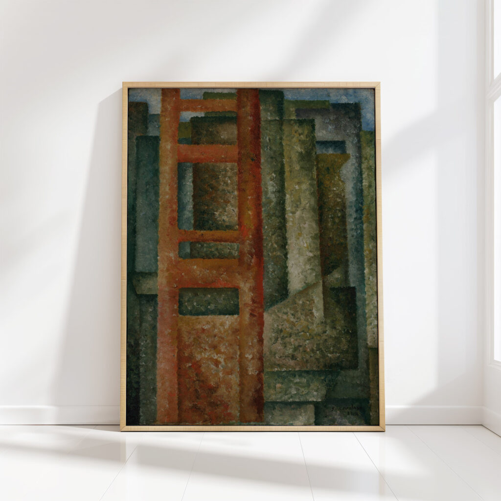 through the windows unfolding intersection 1914 amadeo de souza cardoso high quality print