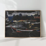 trade dock in ostend 1924 leon spilliaert high quality print