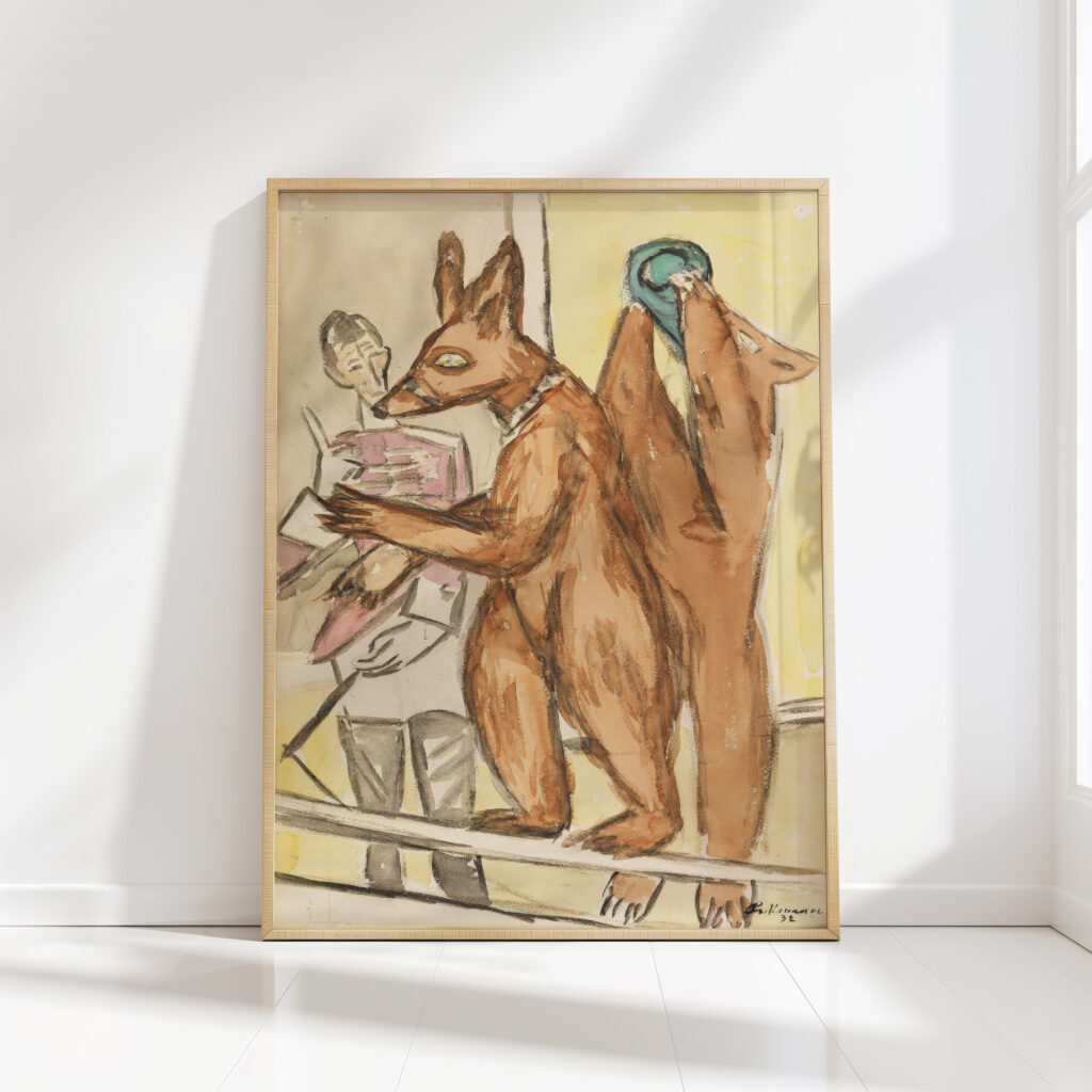 trained bears 1932 max beckmann high quality print