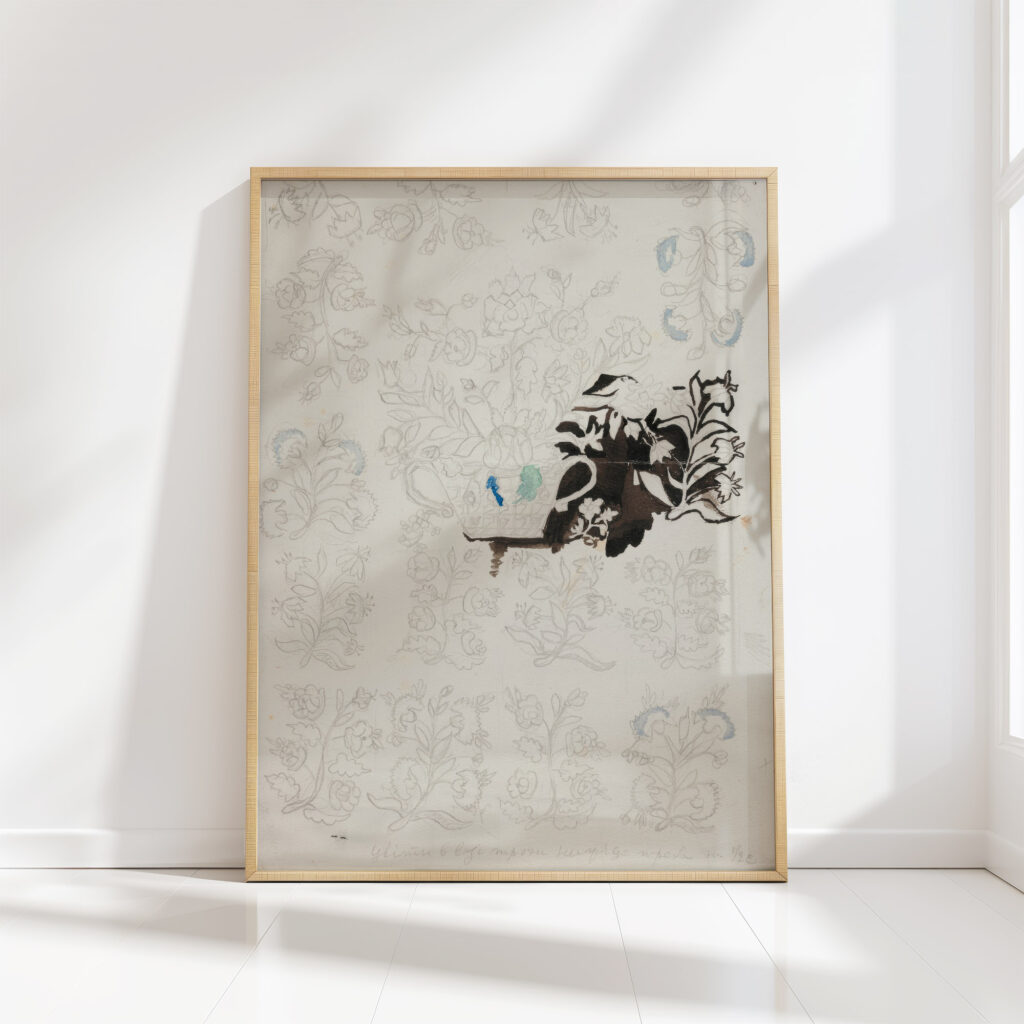 transfer of pattern from a ukrainian carpet 2 1934 sofija paraszczuk high quality print