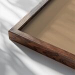 typo 0001 close up dark wood mockup