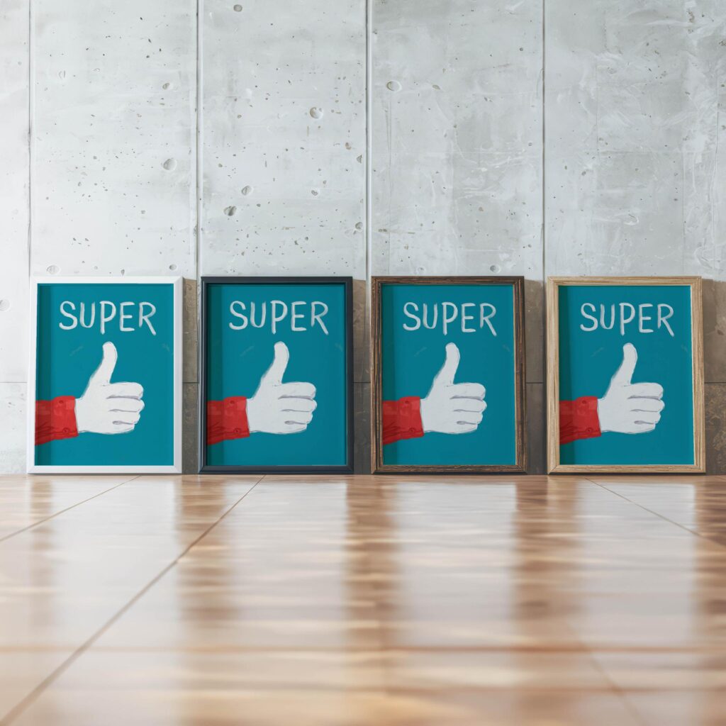 typo 0003 framed posters mockup