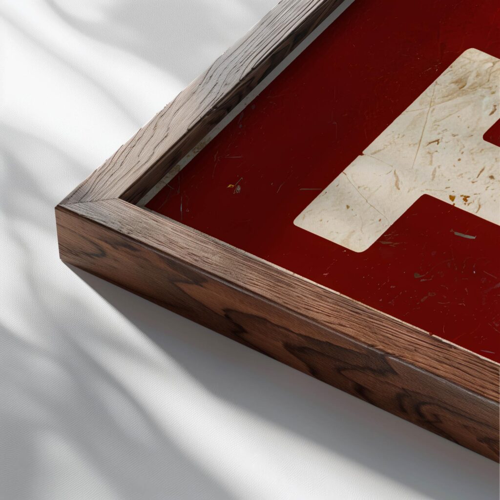 typo 0006 close up dark wood mockup