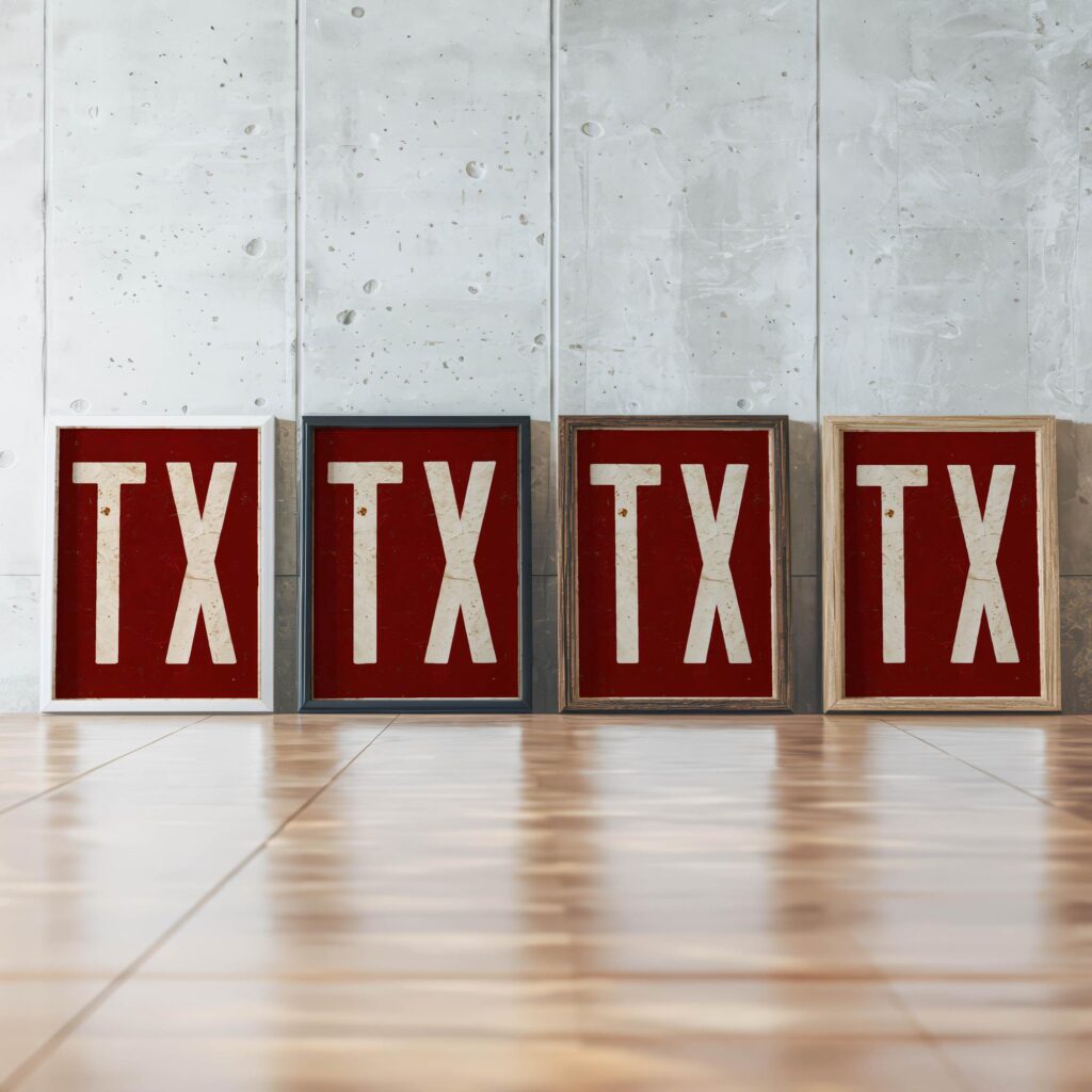 typo 0006 framed posters mockup