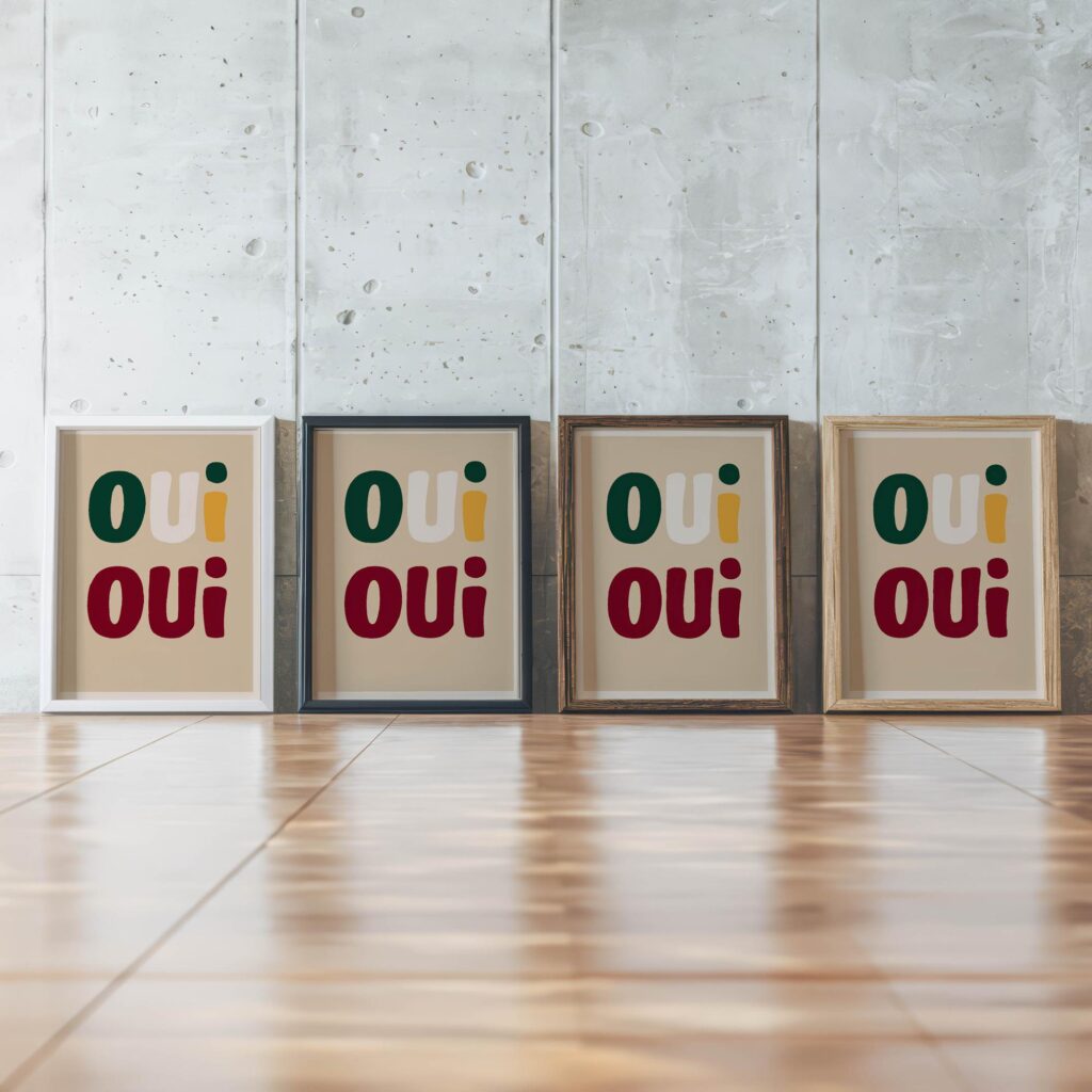 typo 0008 framed posters mockup