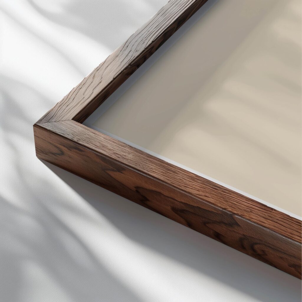 typo 0011 close up dark wood mockup