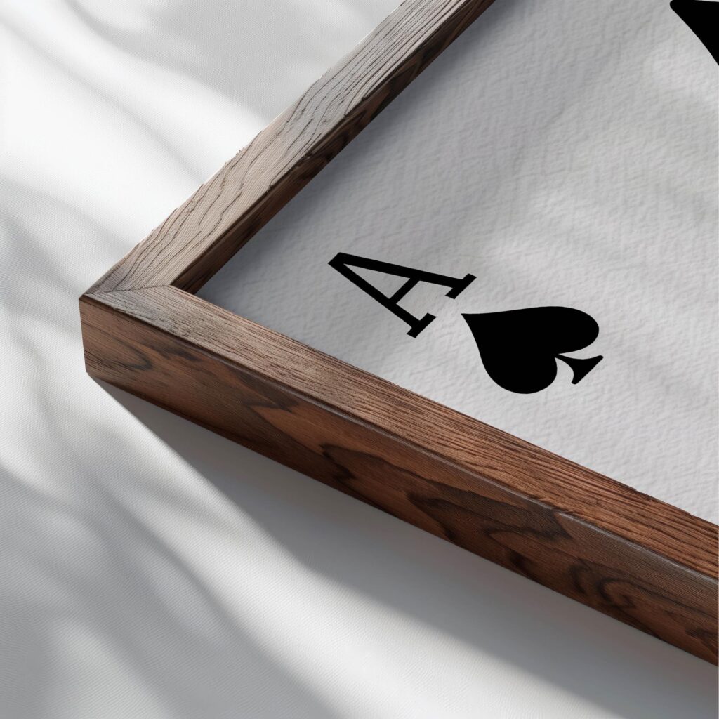 typo 0012 close up dark wood mockup