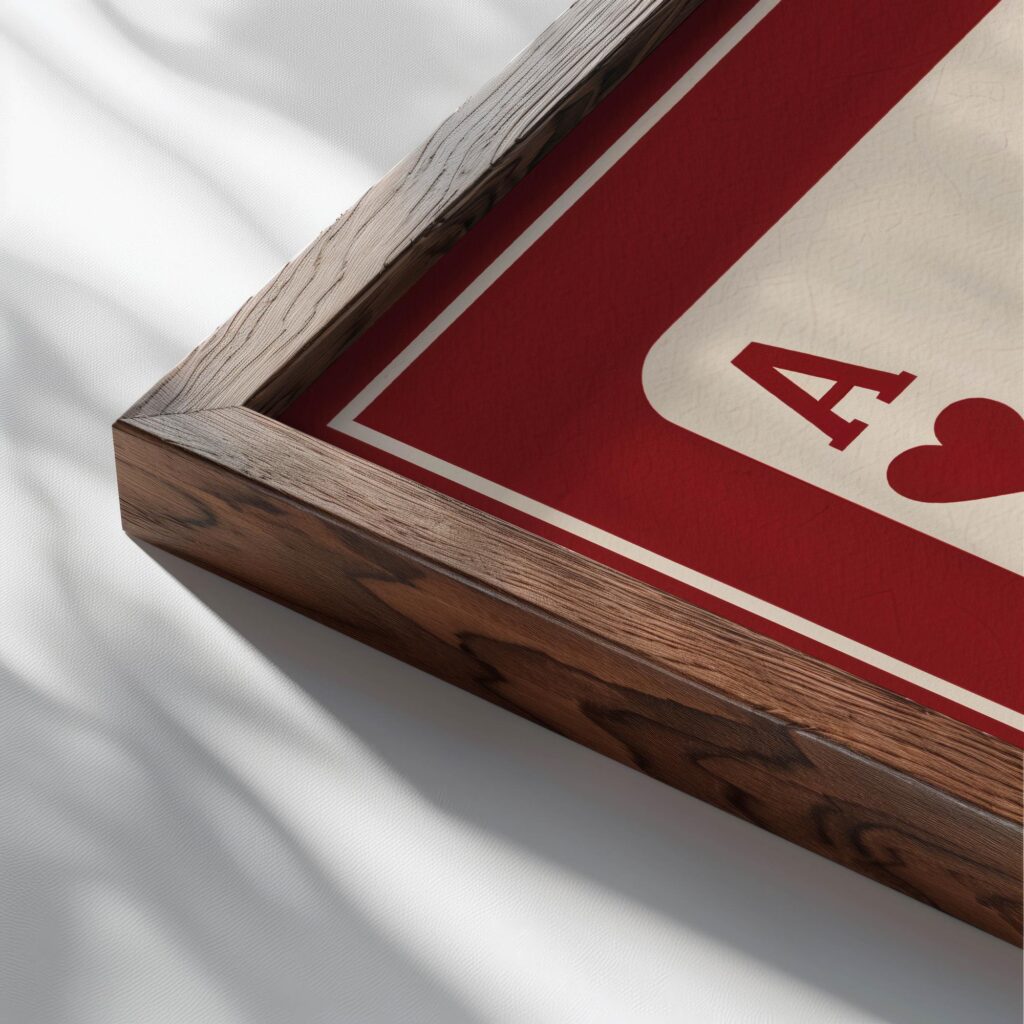 typo 0014 close up dark wood mockup