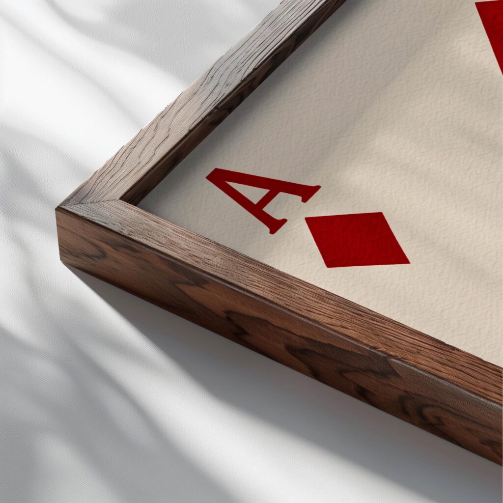 typo 0015 close up dark wood mockup