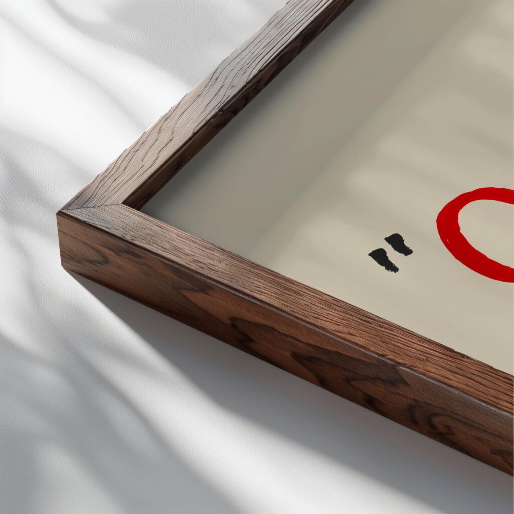 typo 0016 close up dark wood mockup