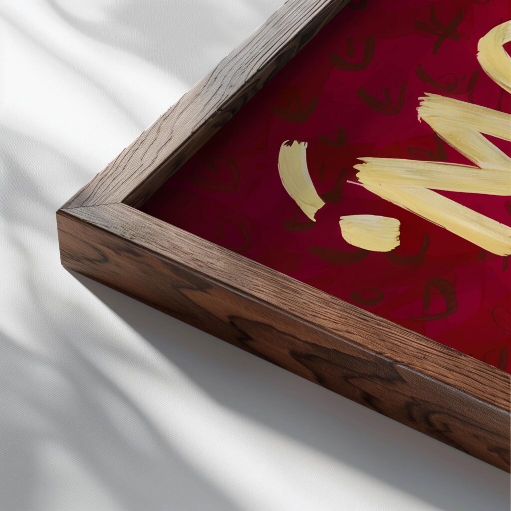 typo 0018 close up dark wood mockup