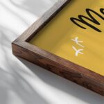 typo 0019 close up dark wood mockup