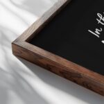 typo 0020 close up dark wood mockup