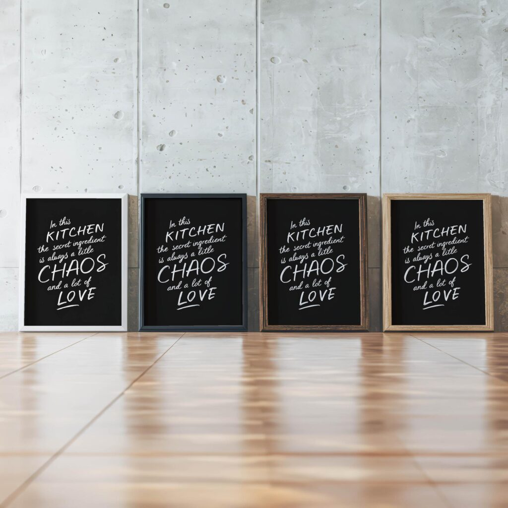 typo 0020 framed posters mockup