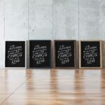 typo 0020 framed posters mockup