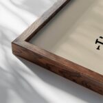 typo 0021 close up dark wood mockup