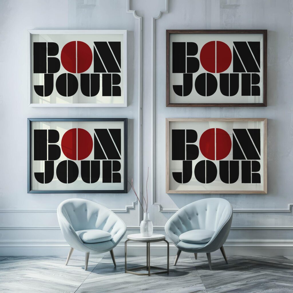 typo 0023 framed posters mockup