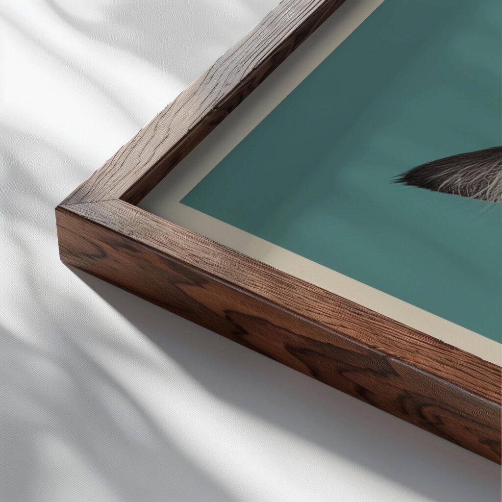 typo 0028 close up dark wood mockup