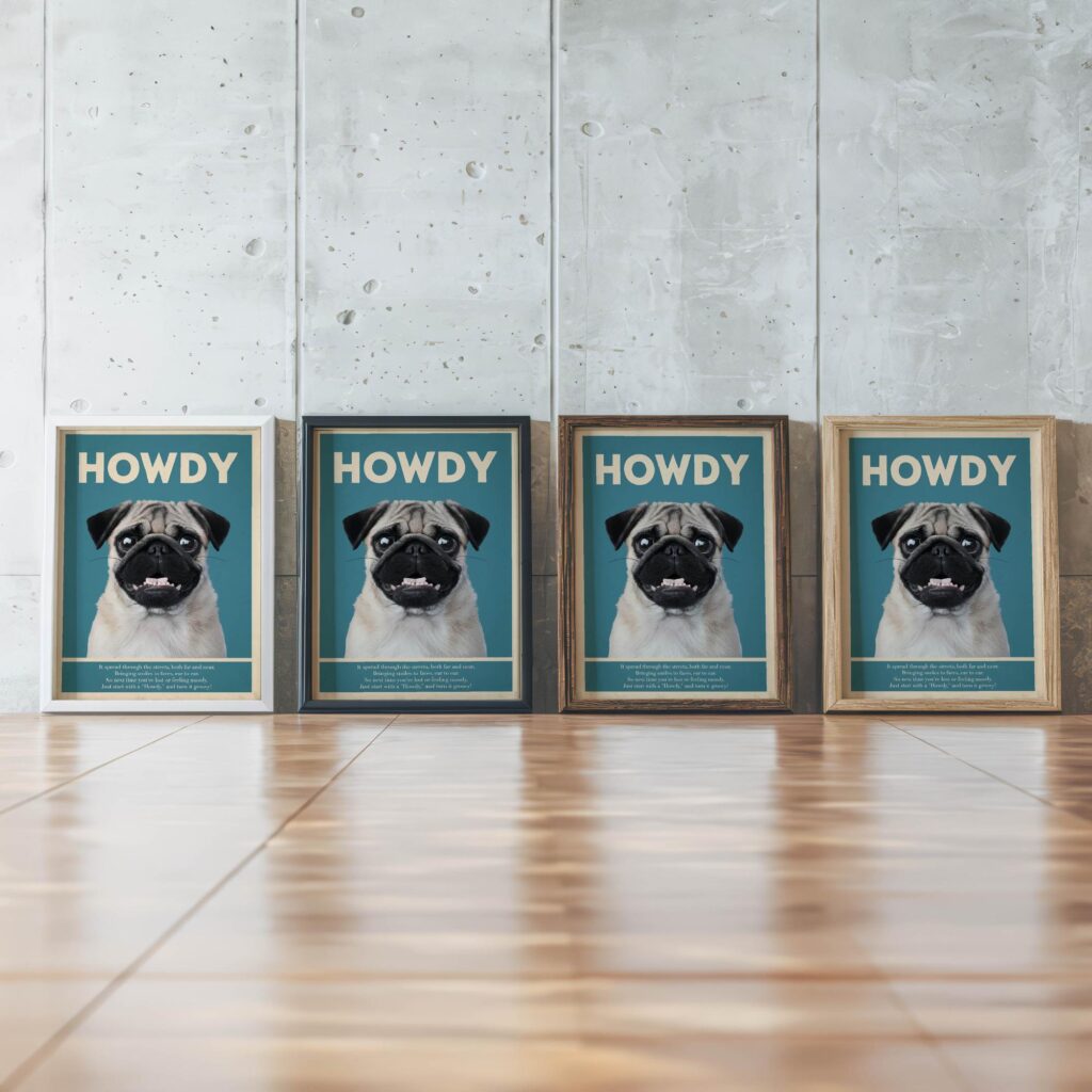 typo 0030 framed posters mockup