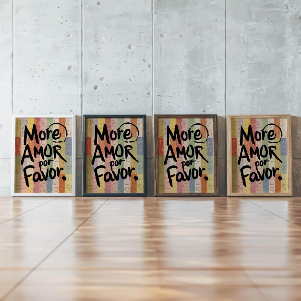 typo 0032 framed posters mockup