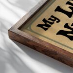 typo 0033 close up dark wood mockup