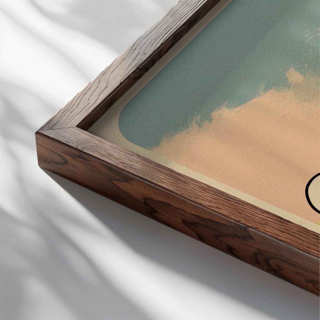 typo 0035 close up dark wood mockup