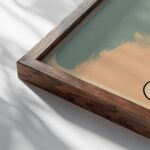 typo 0035 close up dark wood mockup