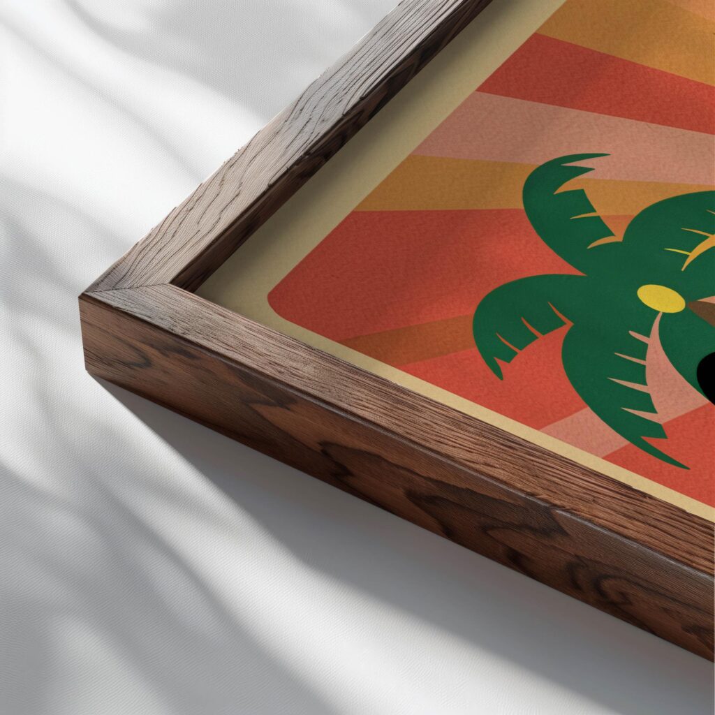 typo 0036 close up dark wood mockup
