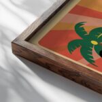 typo 0036 close up dark wood mockup