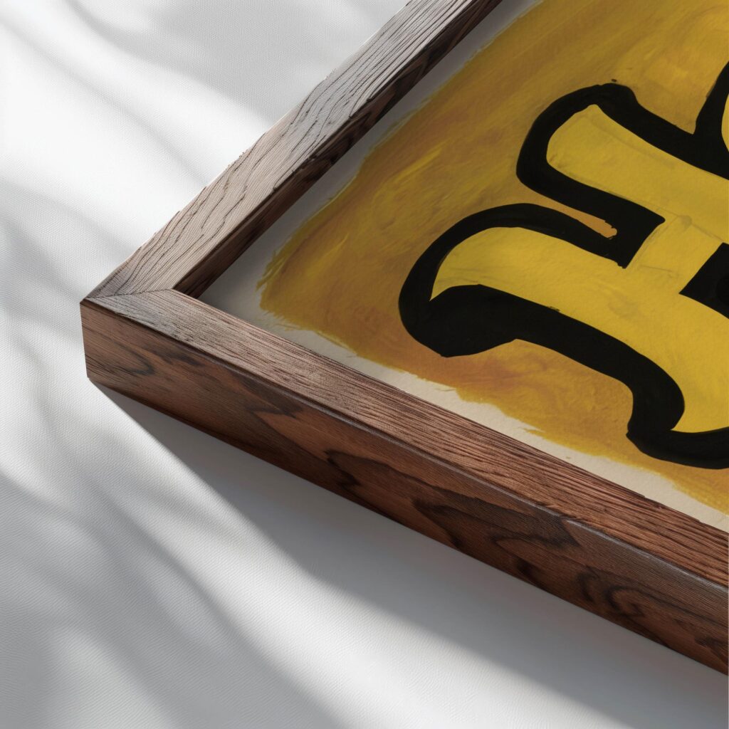 typo 0038 close up dark wood mockup