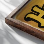 typo 0038 close up dark wood mockup