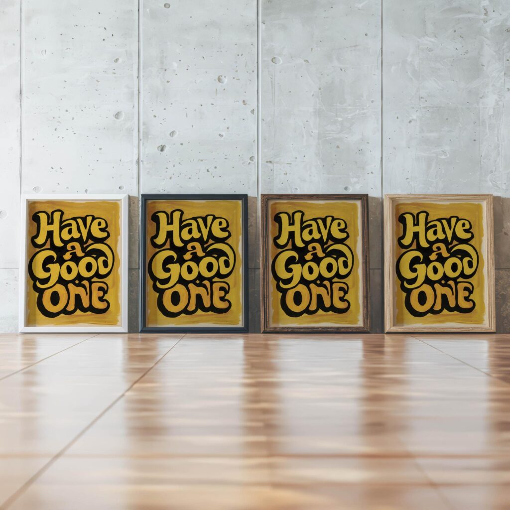 typo 0038 framed posters mockup