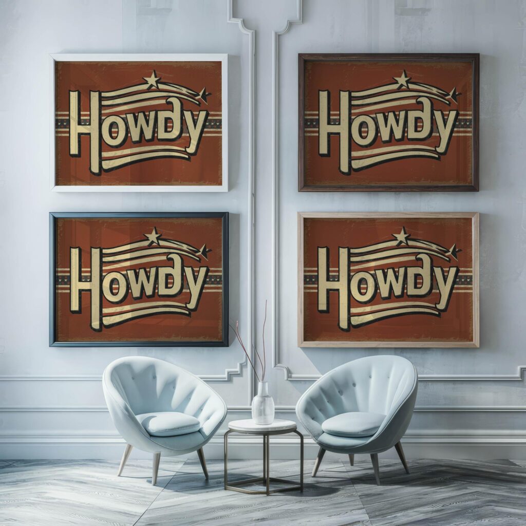 typo 0040 framed posters mockup