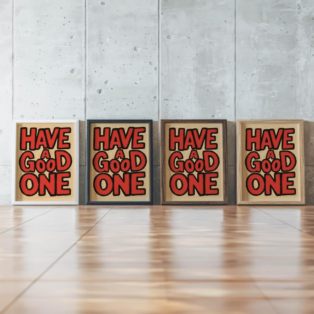 typo 0041 framed posters mockup