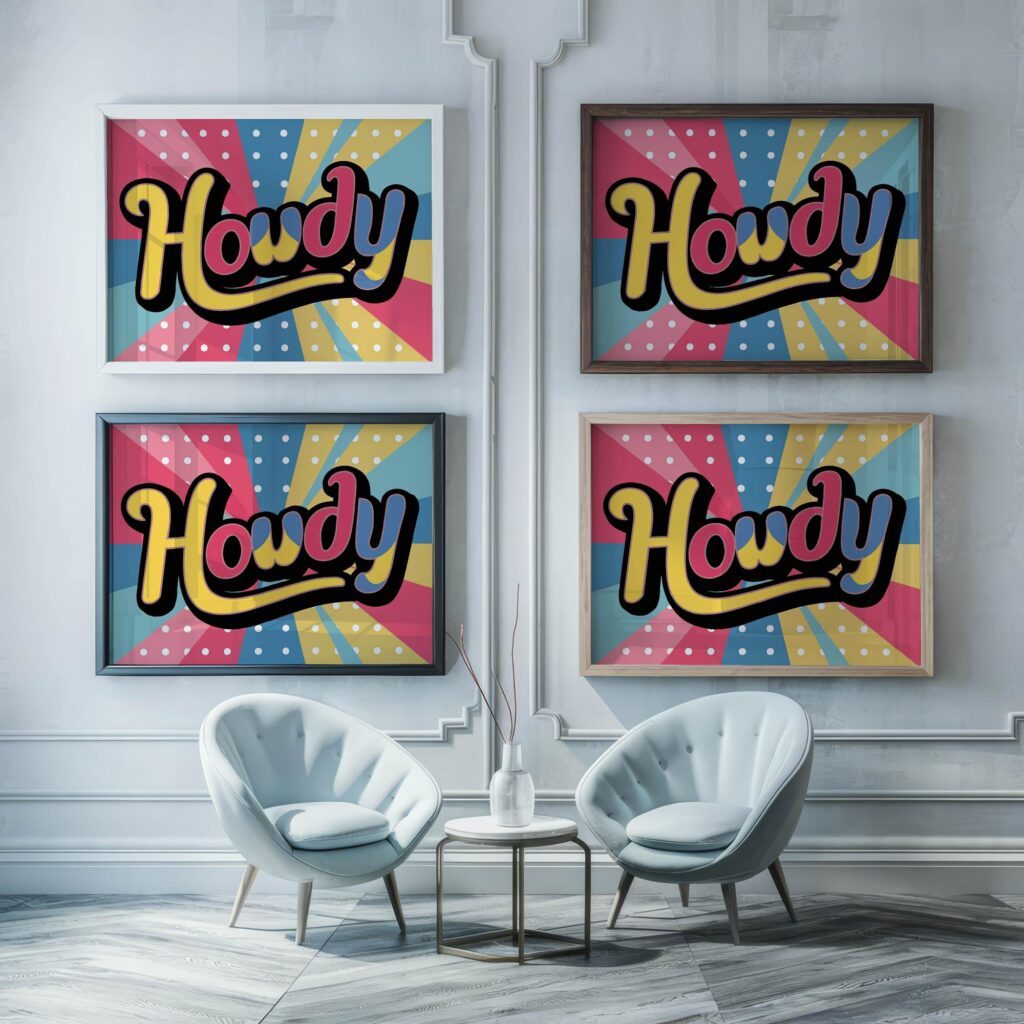 typo 0043 framed posters mockup