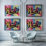 typo 0043 framed posters mockup