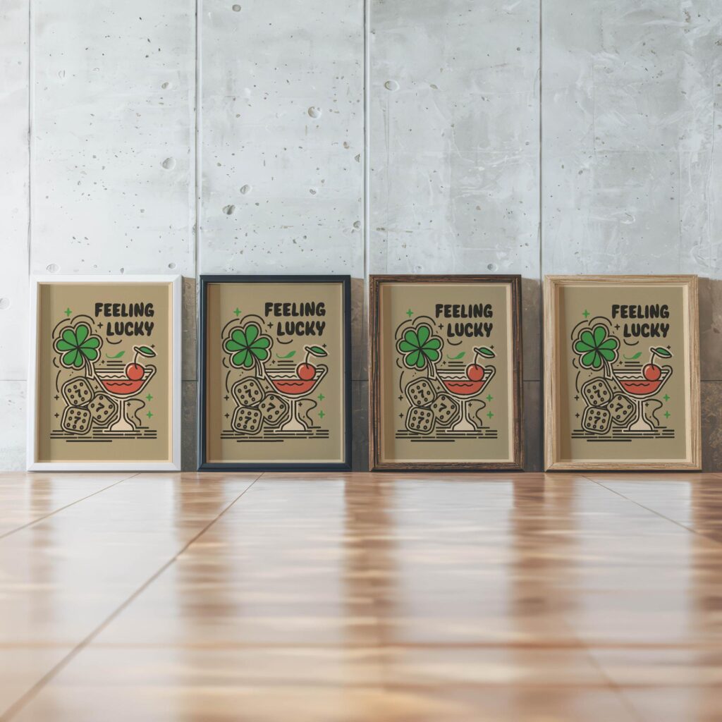 typo 0044 framed posters mockup