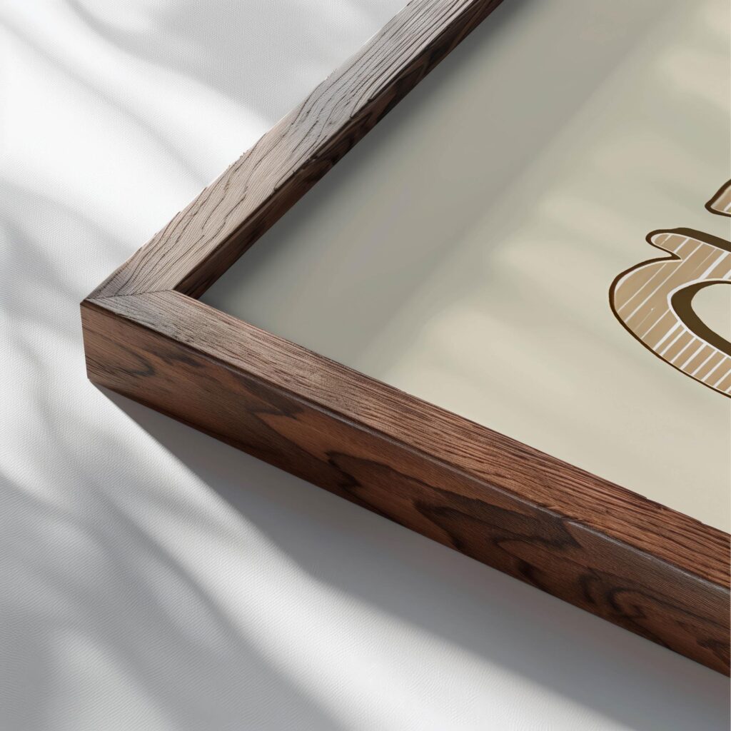 typo 0045 close up dark wood mockup