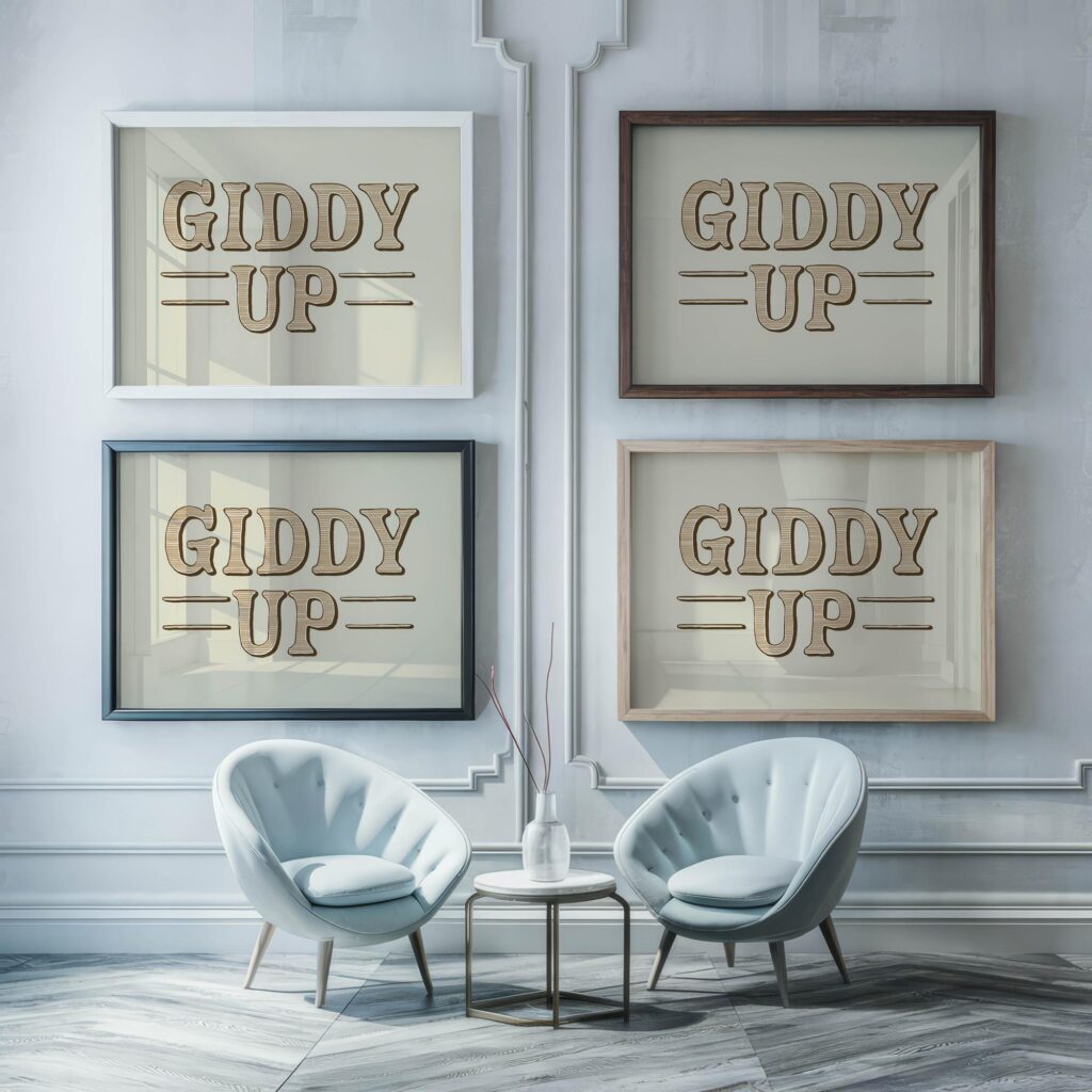 typo 0045 framed posters mockup