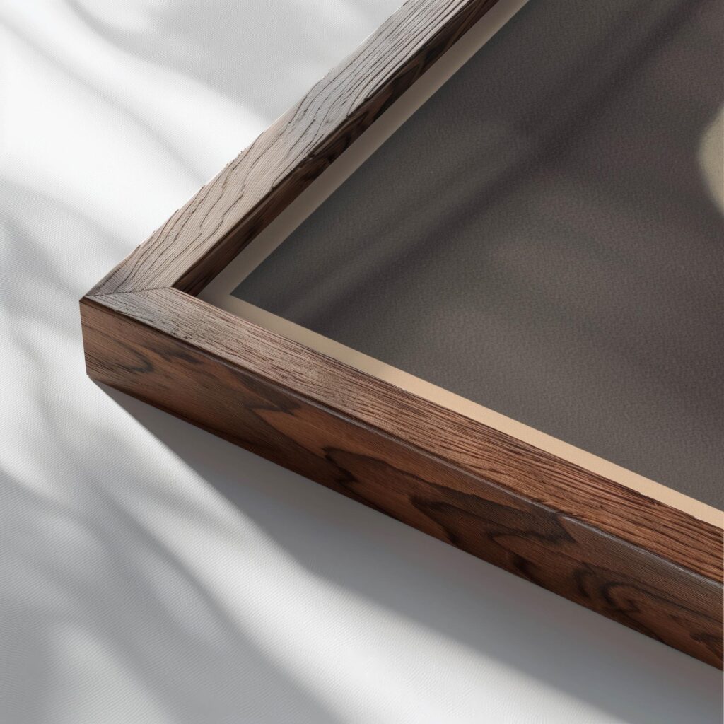 typo 0046 close up dark wood mockup